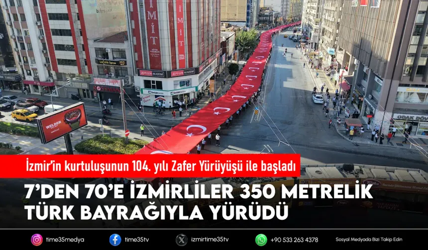 İzmir'de 9 Eylül kutlamaları 'Zafer Yürüyüşü' ile başladı