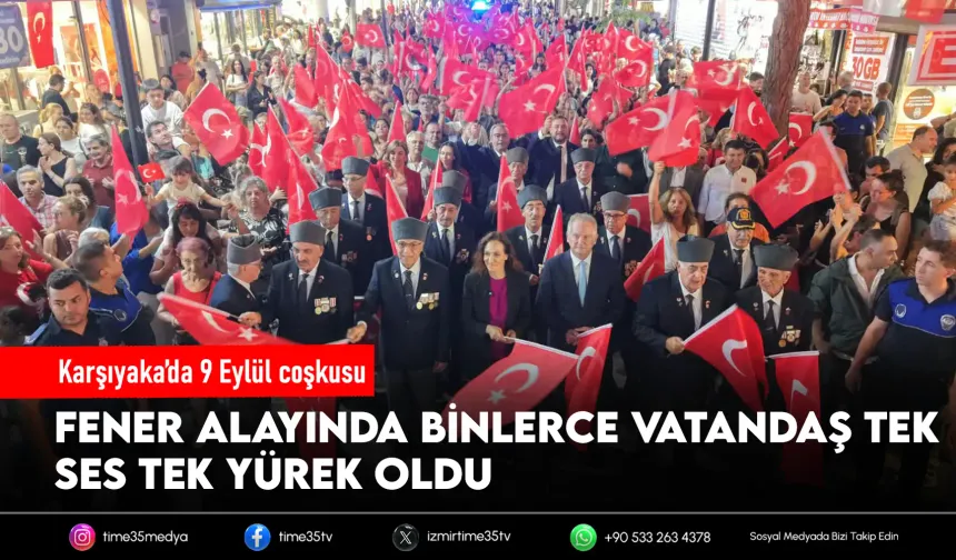 Karşıyaka’da 9 Eylül coşkusu sokakları kırmızı beyaza bürüdü