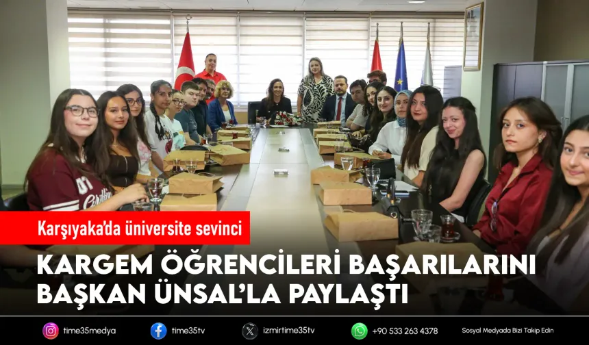 KARGEM’li gençlerden Başkan Ünsal’a teşekkür ziyareti