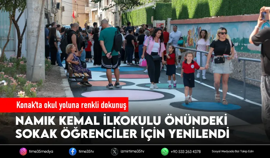 Konaklı öğrencilere ‘renkli yol’ sürprizi