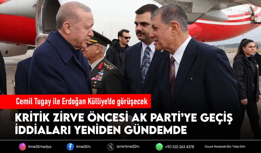 Cemil Tugay ile Erdoğan Külliye’de görüşecek