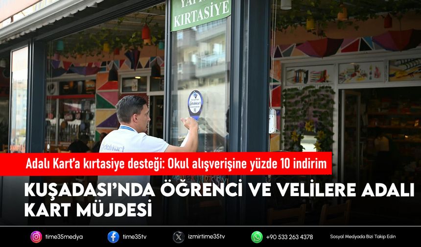 Adalı Kart’a kırtasiye desteği: Okul alışverişine yüzde 10 indirim