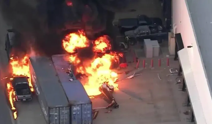 Los Angeles'ta helikopter düştü: 3 ölü