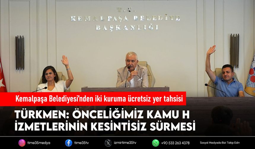 Kemalpaşa Belediyesi’nden iki kuruma ücretsiz yer tahsisi