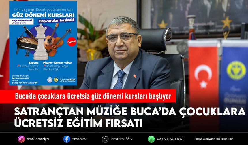 Buca’da çocuklara ücretsiz güz dönemi kursları başlıyor