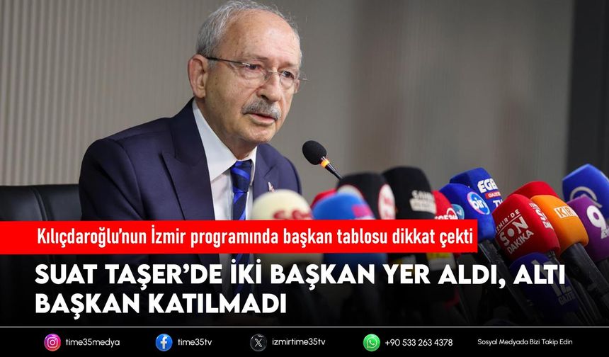 Kılıçdaroğlu’nun İzmir programında başkan tablosu dikkat çekti