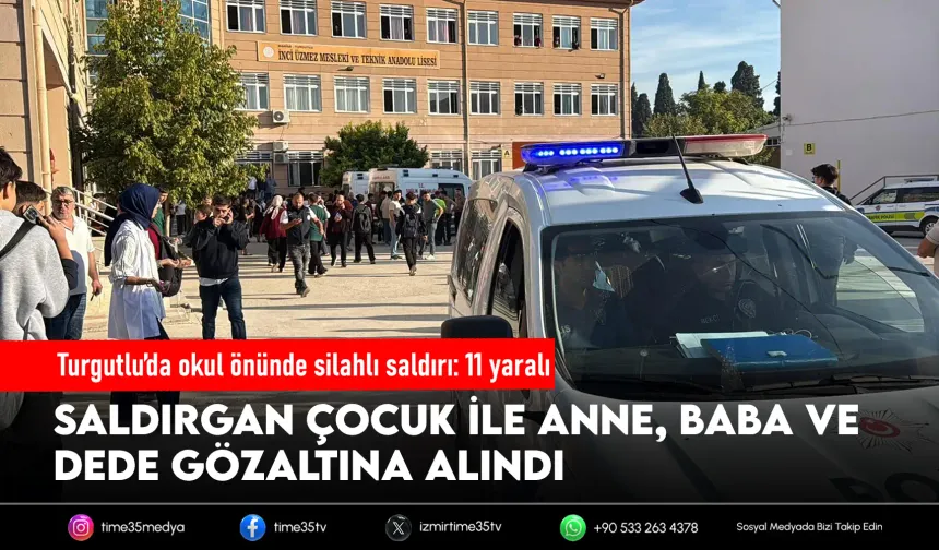 Turgutlu’da okul önünde silahlı saldırı: 2’si ağır 11 yaralı