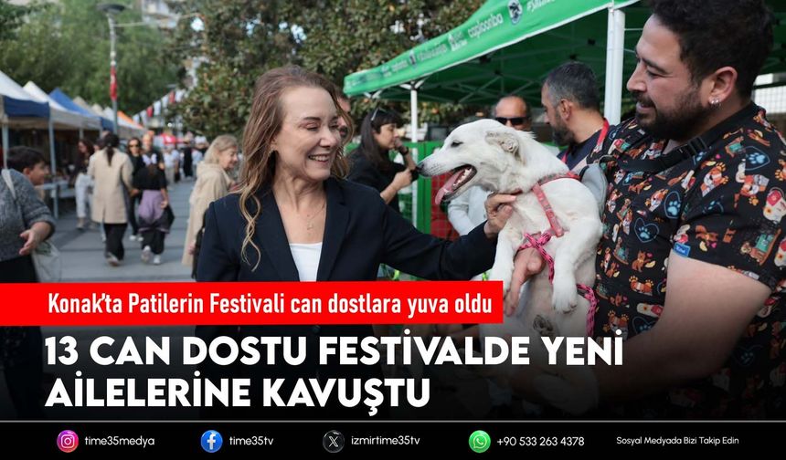Konak’ta Patilerin Festivali can dostlara yuva oldu