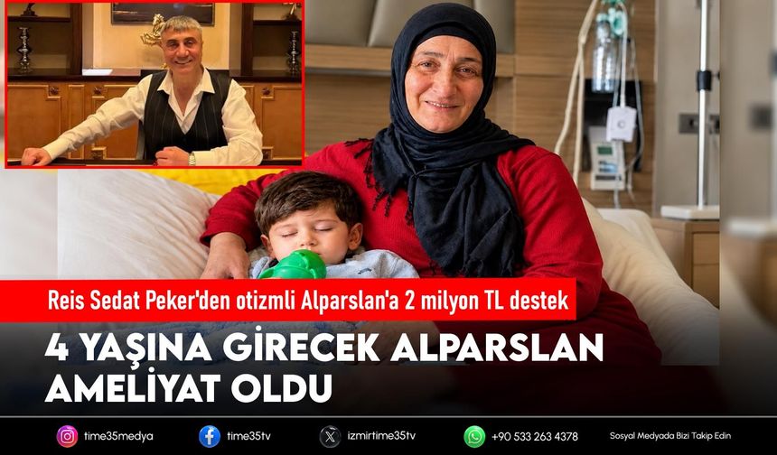 Reis Sedat Peker'den Alparslan'a 2 milyon TL destek