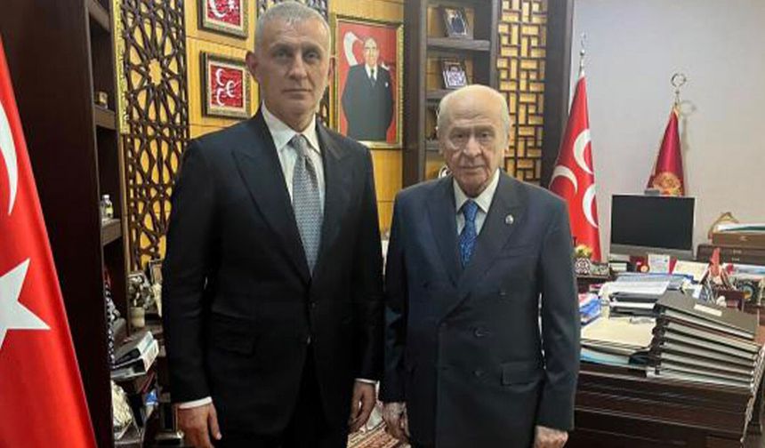 Bahçeli, TFF Başkanı Hacıosmanoğlu'nu kabul etti