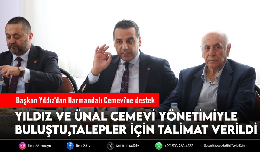 Başkan Yıldız'dan Harmandalı Cemevi'ne destek