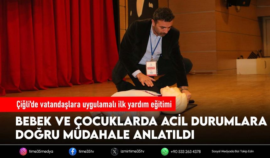Çiğli'de vatandaşlara uygulamalı ilk yardım eğitimi