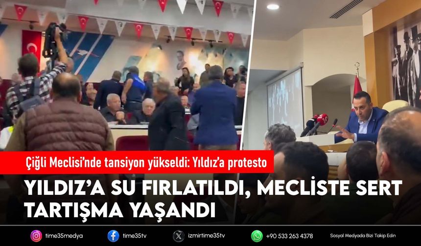 Çiğli Meclisi’nde tansiyon yükseldi: Yıldız’a protesto