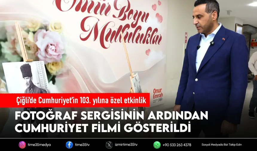 Çiğli Belediyesi’nden Cumhuriyet’in 103. yılına özel etkinlik
