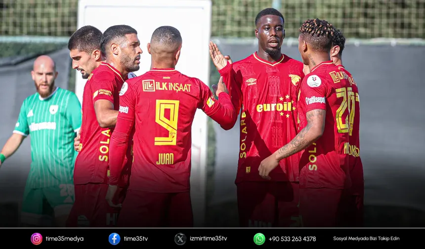 Göztepe'den Muğlaspor'la farklı prova
