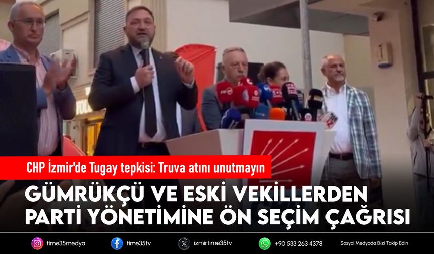 CHP İzmir'de Tugay tepkisi: Truva atını unutmayın
