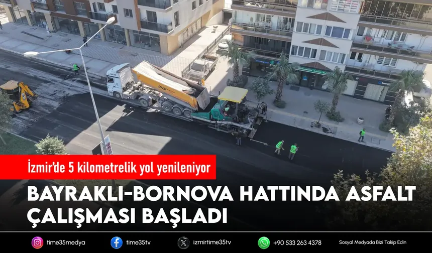Bayraklı-Bornova hattında 5 kilometrelik yenileme