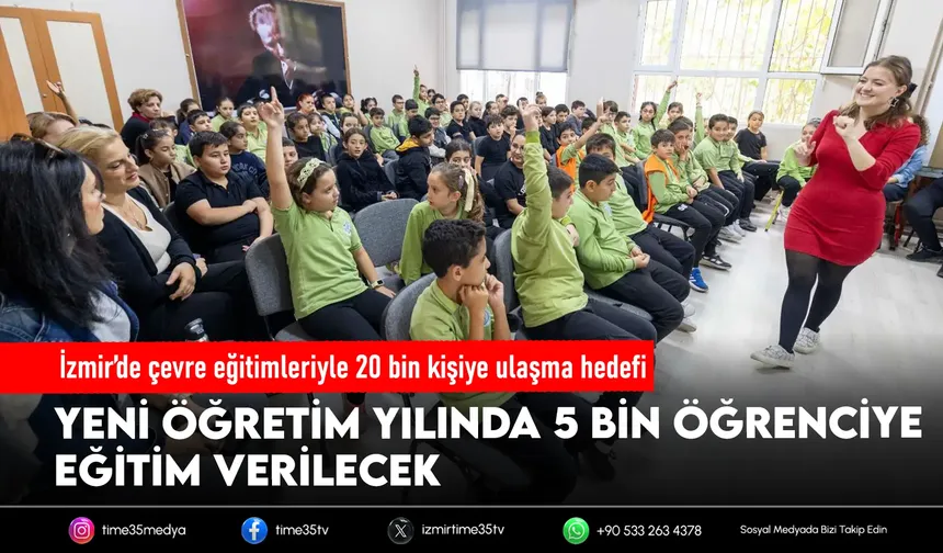 İzmir’de iklim bilinci çocuklarla büyüyor