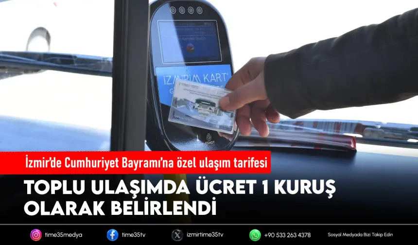 29 Ekim’de İzmir’de ulaşım 1 kuruş: İZBAN ücretsiz olacak