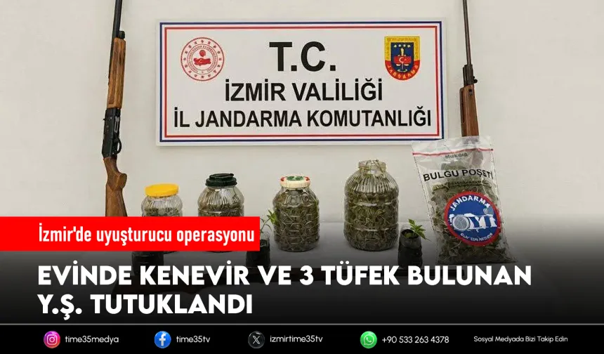 İzmir'de uyuşturucu operasyonu: 1 tutuklama