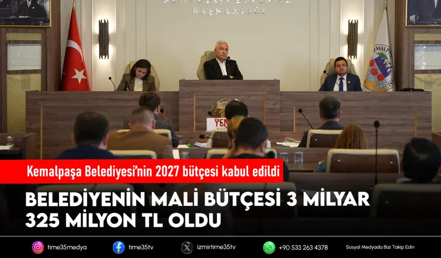 Kemalpaşa’da 2027 bütçesi oy çokluğuyla kabul edildi