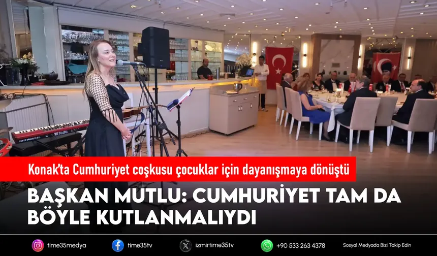 Konak’ta Cumhuriyet coşkusu çocuklar için dayanışmaya dönüştü