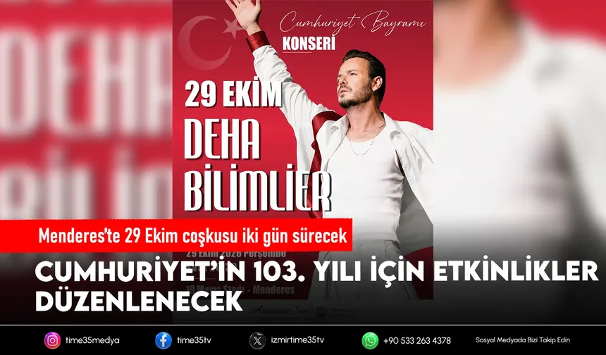29 Ekim coşkusu Menderes’te yaşanacak
