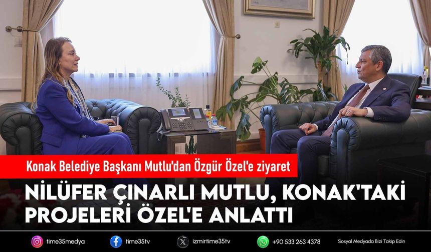 Konak Belediye Başkanı Mutlu'dan Özgür Özel'e ziyaret