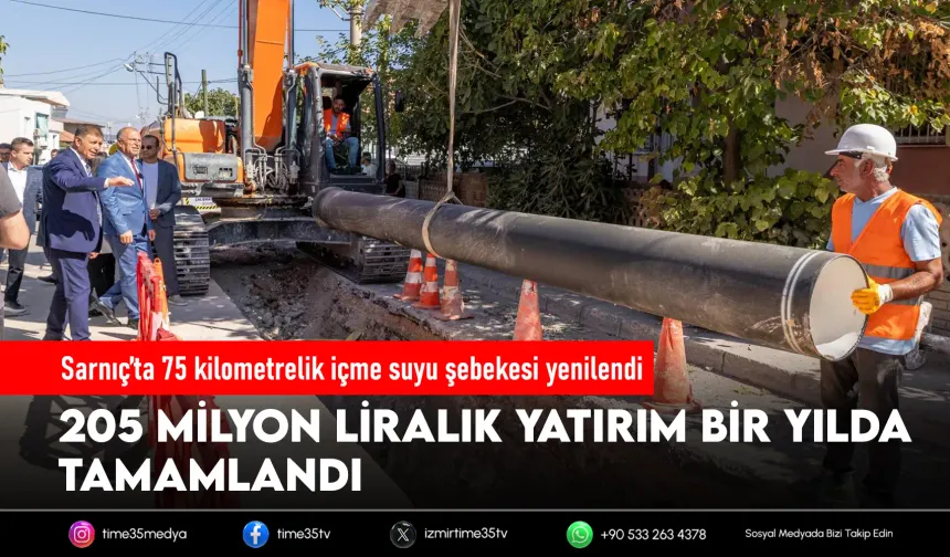 Sarnıç’ın içme suyu altyapısı bir yılda yenilendi