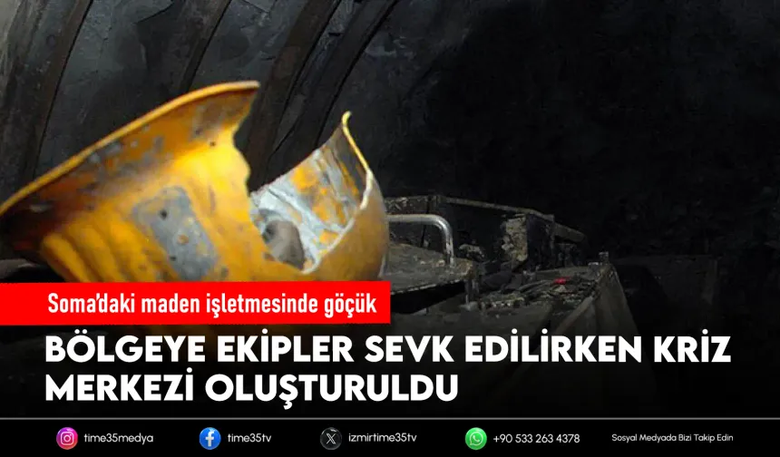Manisa'da maden ocağında göçük