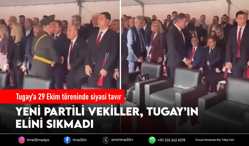İzmir’de protokolde dikkat çeken anlar: Tugay’la tokalaşmadılar