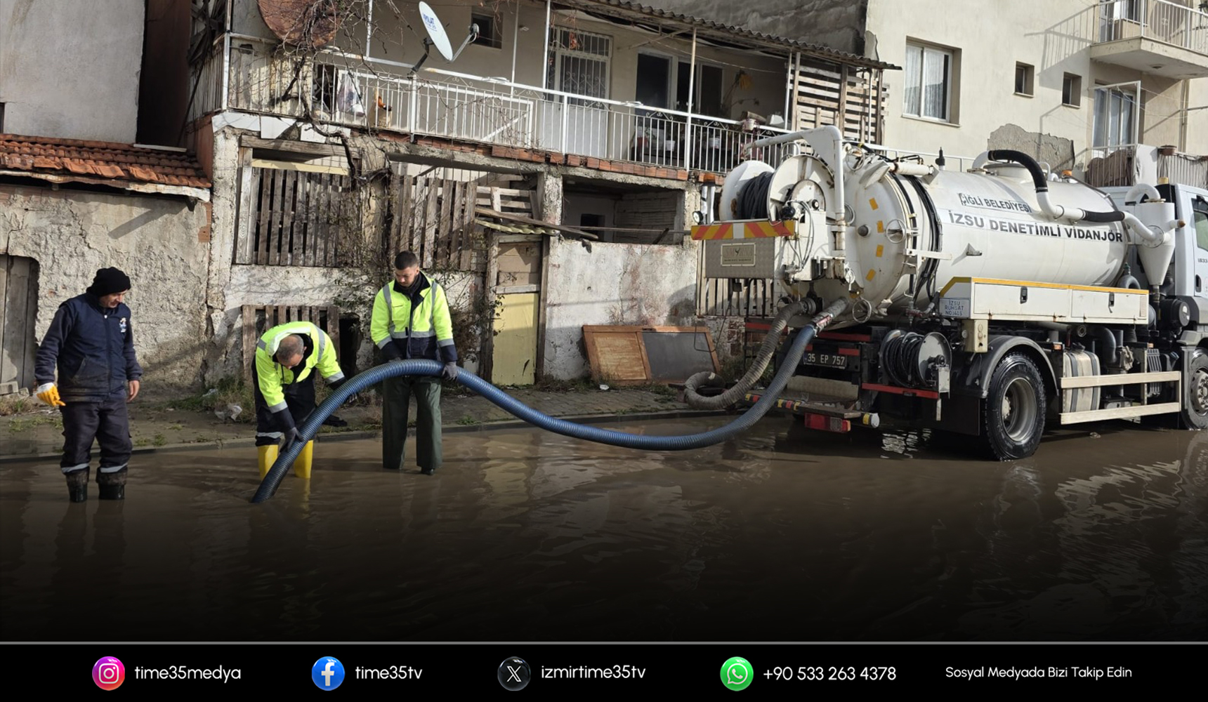 Çiğli Belediyesi fırtına ve sağanağa karşı teyakkuzda