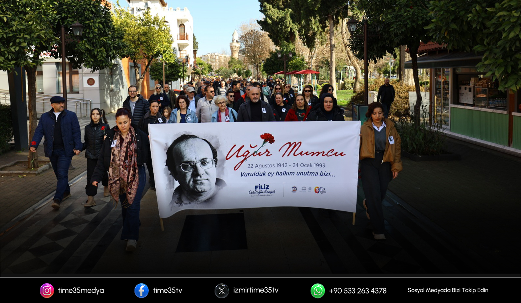 Efes Selçuk’ta Uğur Mumcu için anma töreni