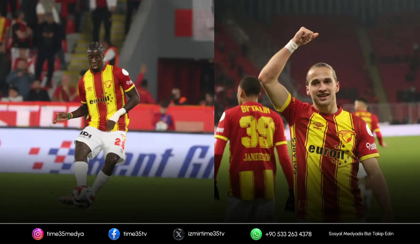 Göztepe'de oyunculardan taraftara mesaj var