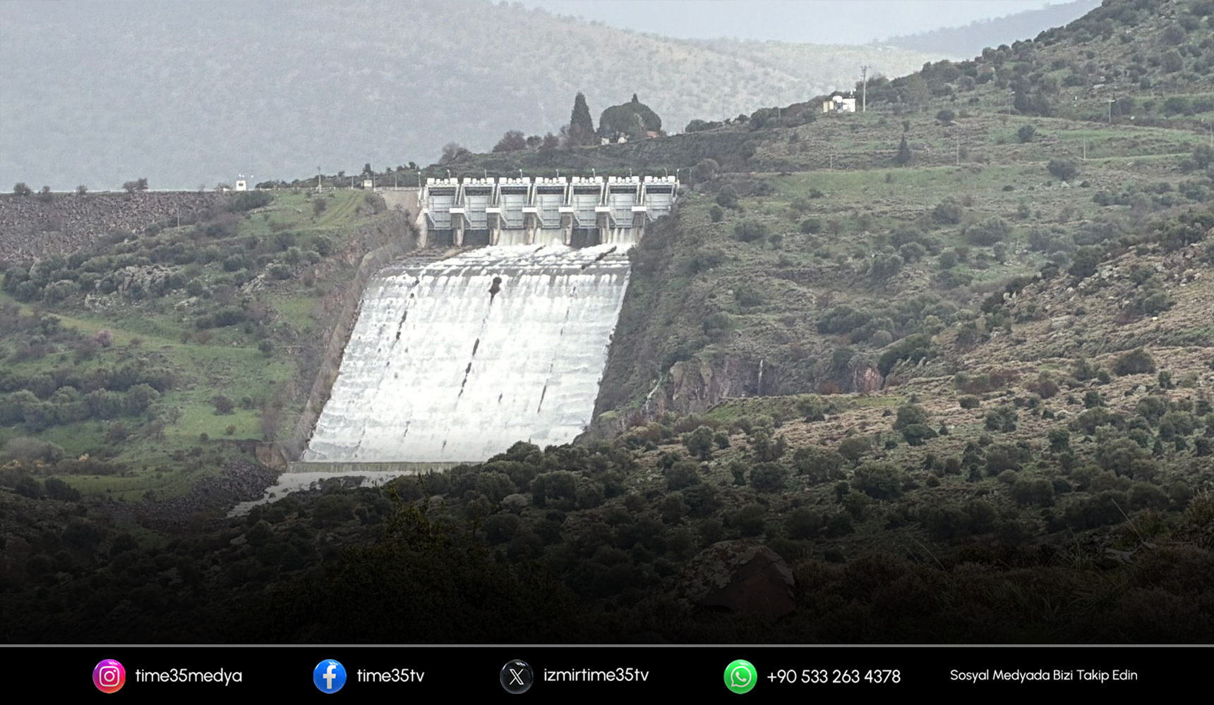 Güzelhisar Barajı tam doldu, kapaklar açıldı