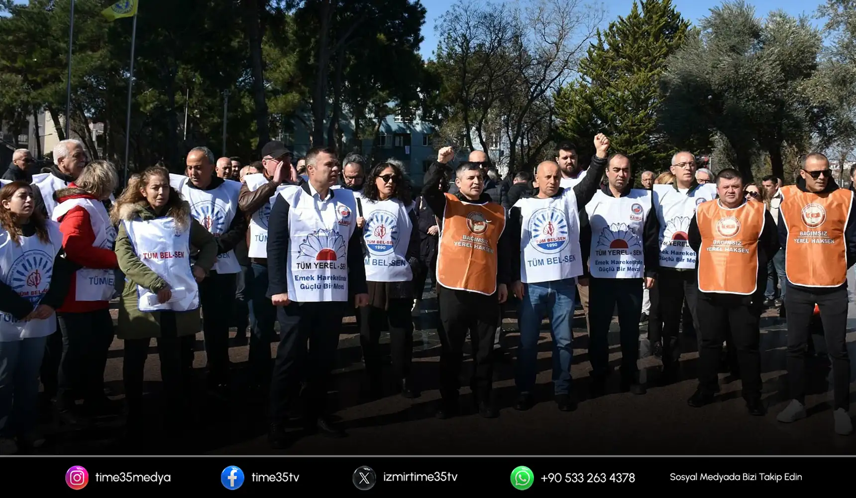 Buca Belediyesi'nde iş bırakma eylemi