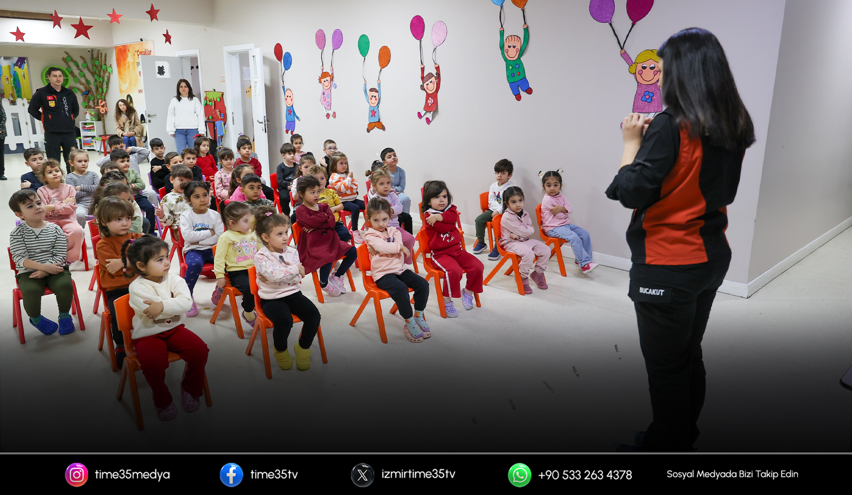 Buca’da miniklere afet eğitimi