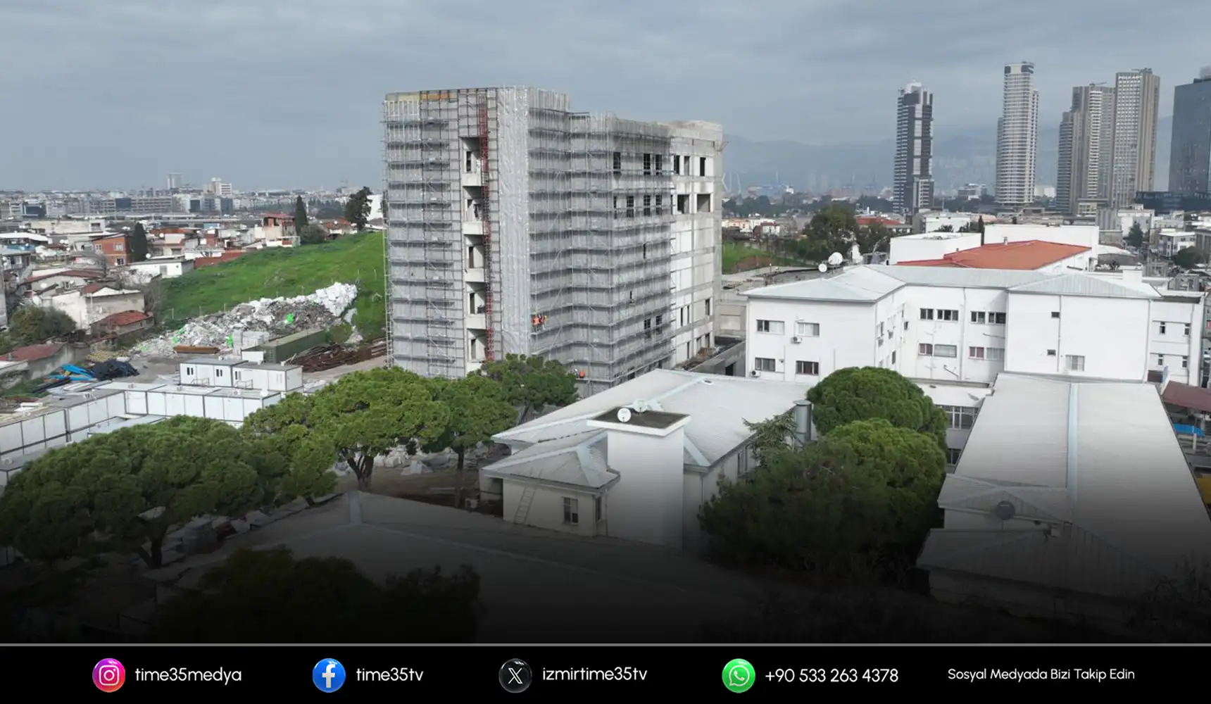 Eşrefpaşa Hastanesi’nin yeni binasında sona doğru