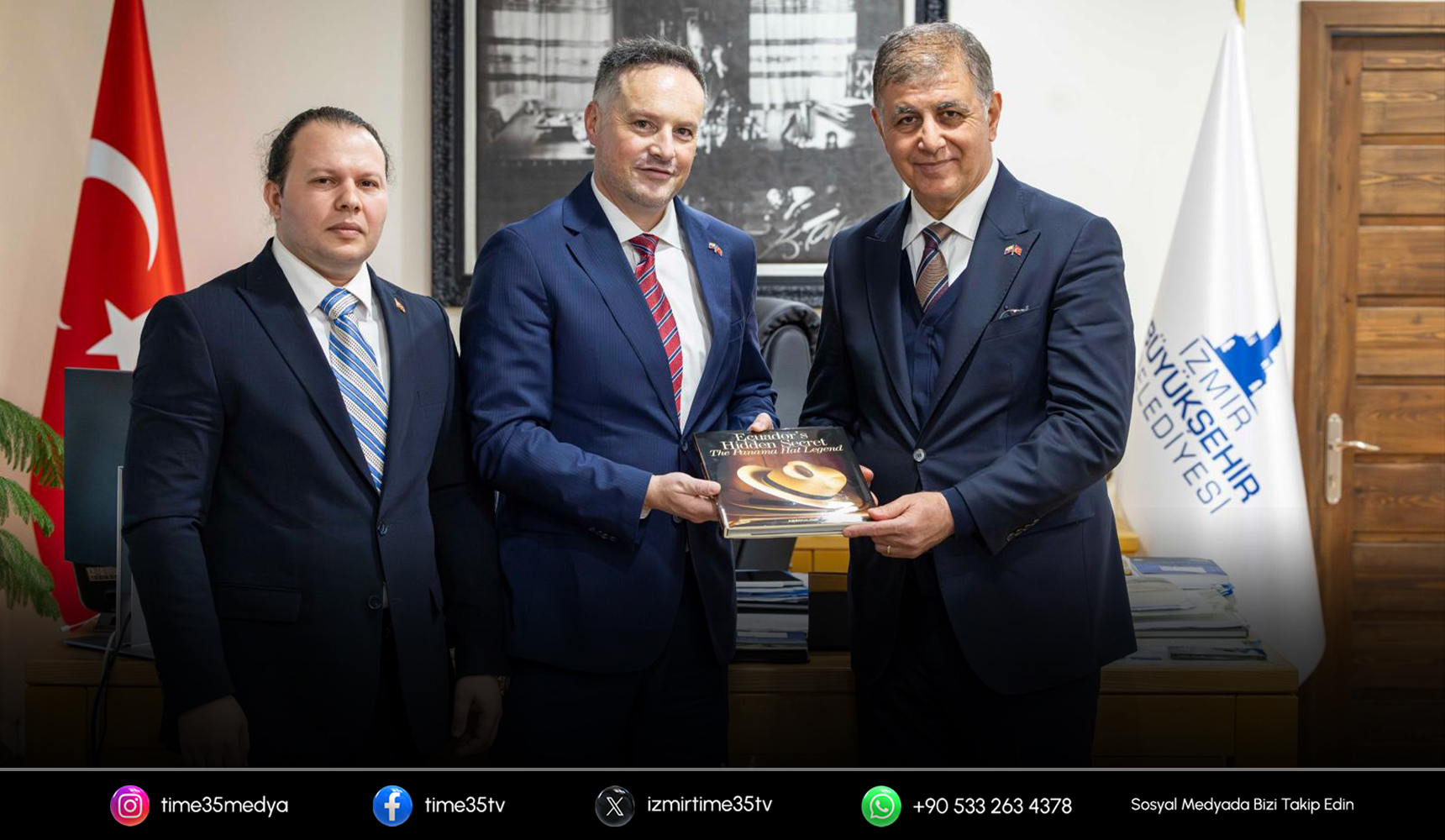 Başkan Tugay, Ekvator Büyükelçisi Vega ile görüştü