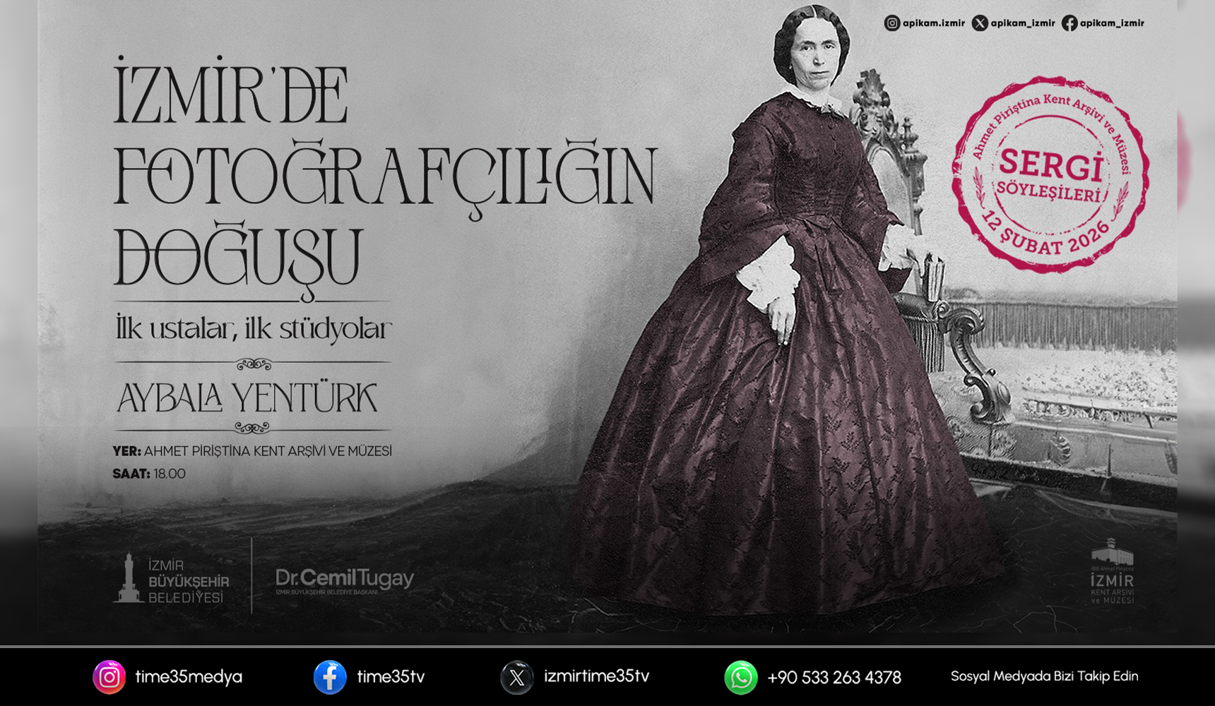 İzmir’de fotoğrafçılığın kökenleri APİKAM’da ele alınıyor