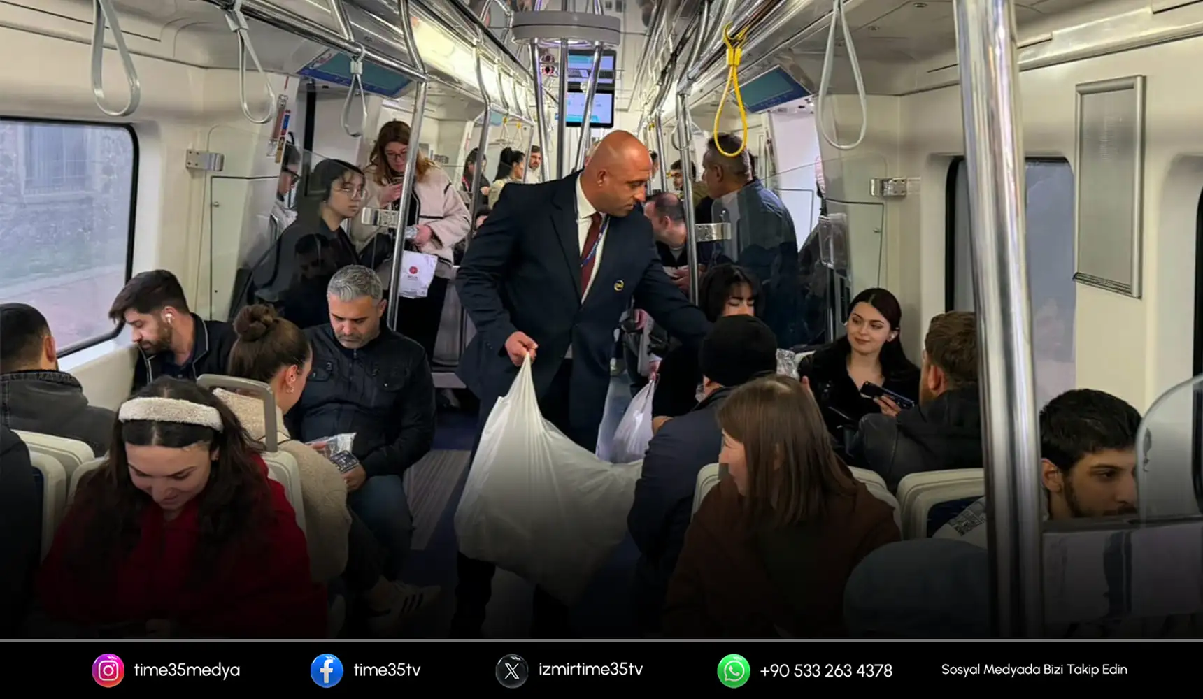 İZBAN’dan yolculara iftarlık ikramı