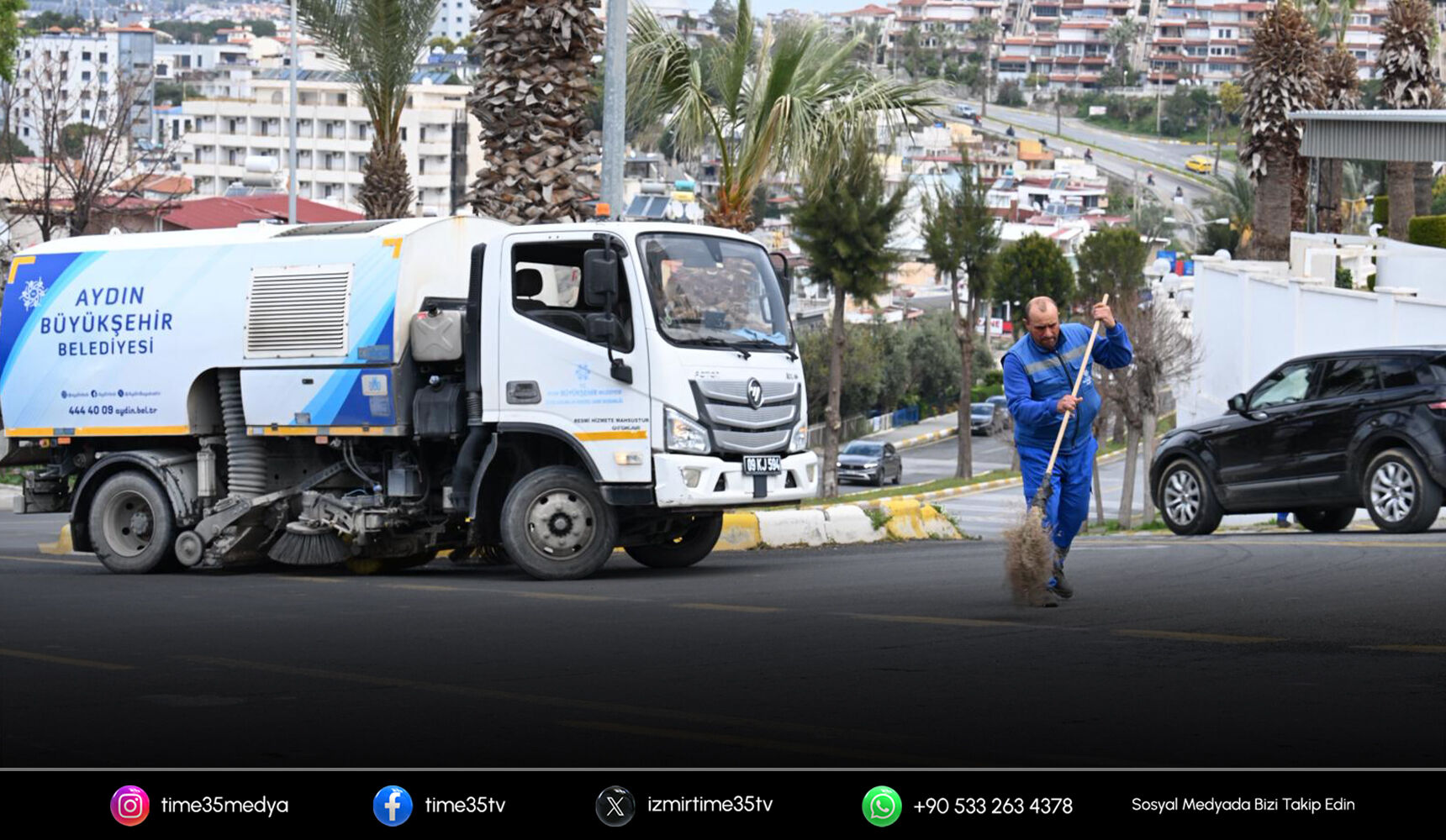 Aydın Büyükşehir Belediyesi çevre düzenlemesi yapıyor