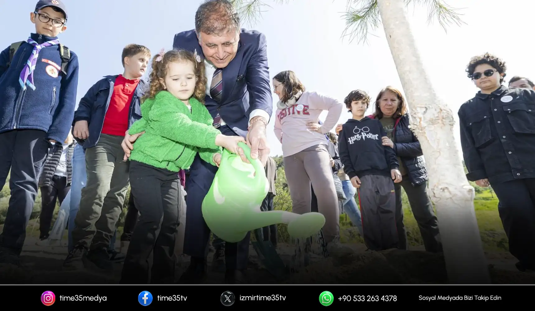 İzmir’de çocukların kararıyla 400 fidan dikildi