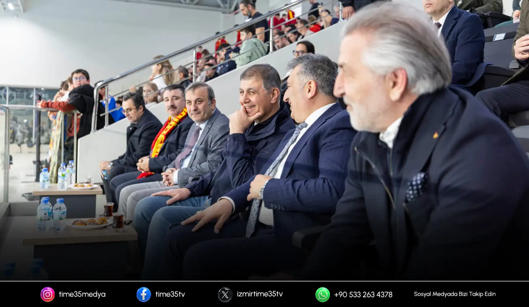 Göztepe’nin Avrupa zaferine Başkan Tugay da eşlik etti