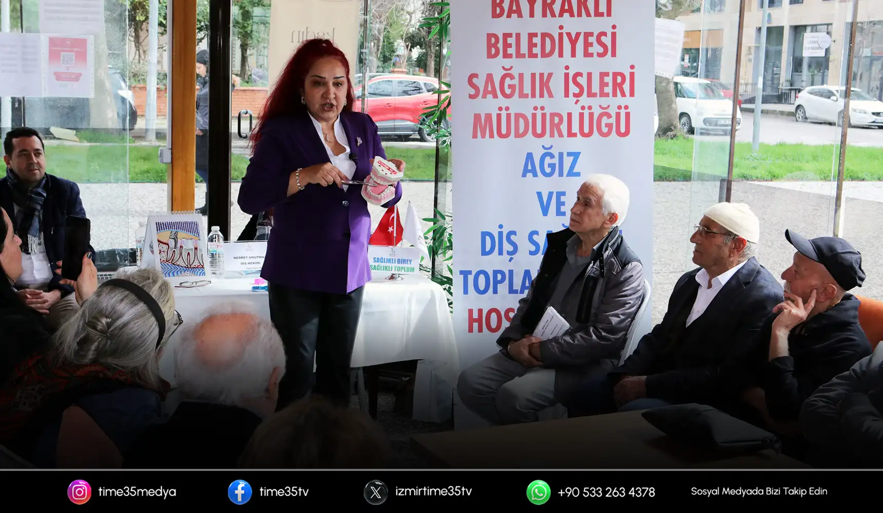 Bayraklı'da ileri yaş grubuna ağız ve diş sağlığı eğitimi