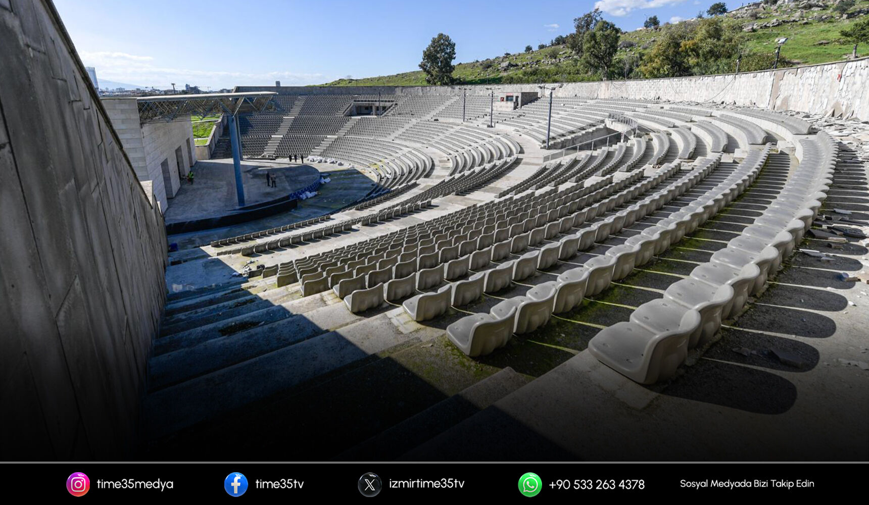Aşık Veysel Amfi Tiyatrosu tepeden tırnağa yenileniyor