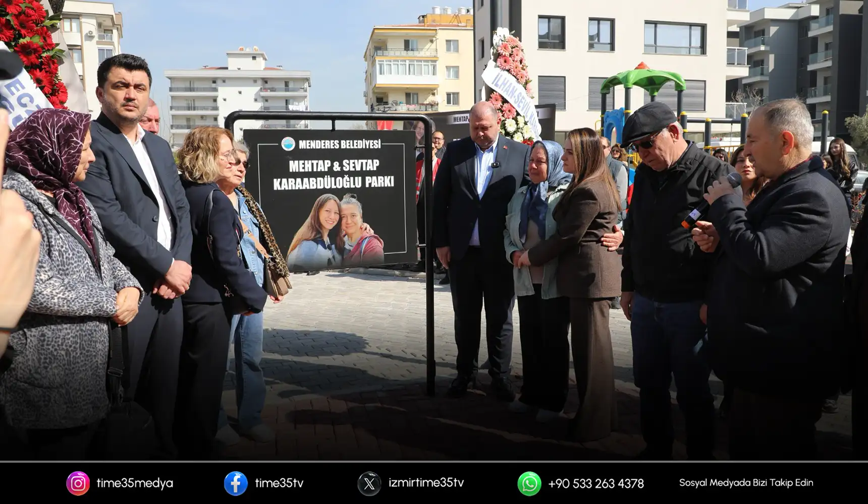 Menderes’te deprem şehitleri için park açılışı