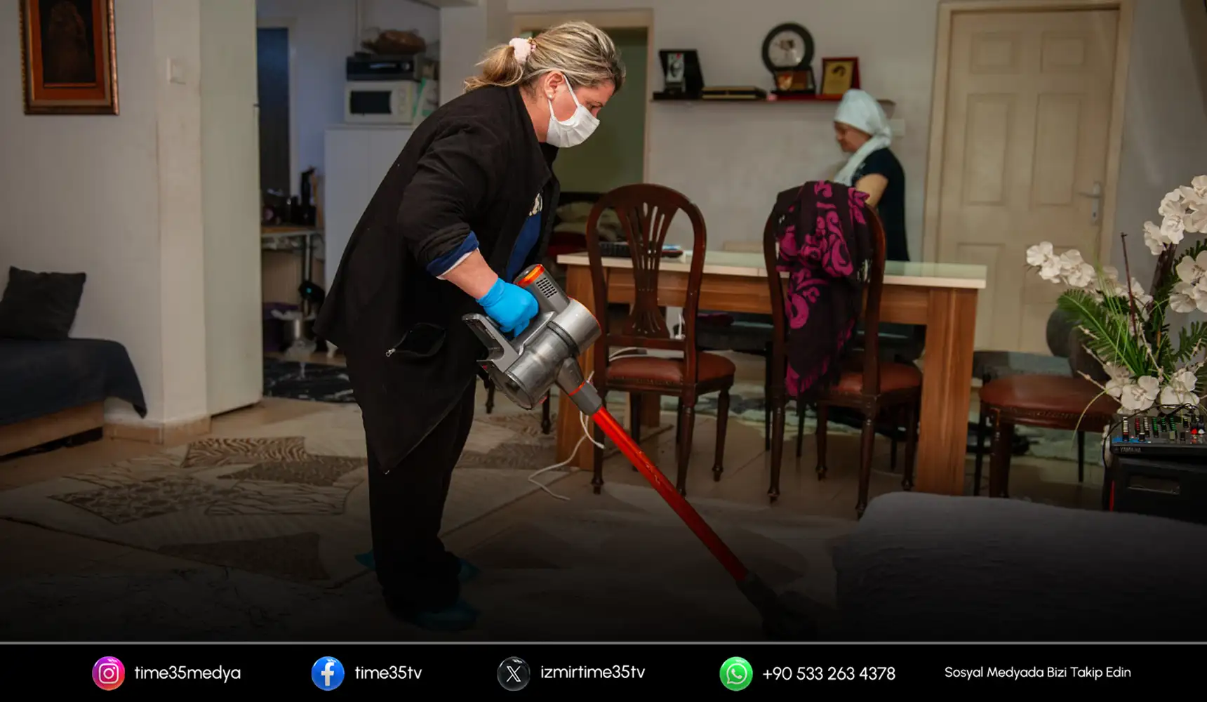 Karşıyaka’da evde temizlik hizmeti başladı