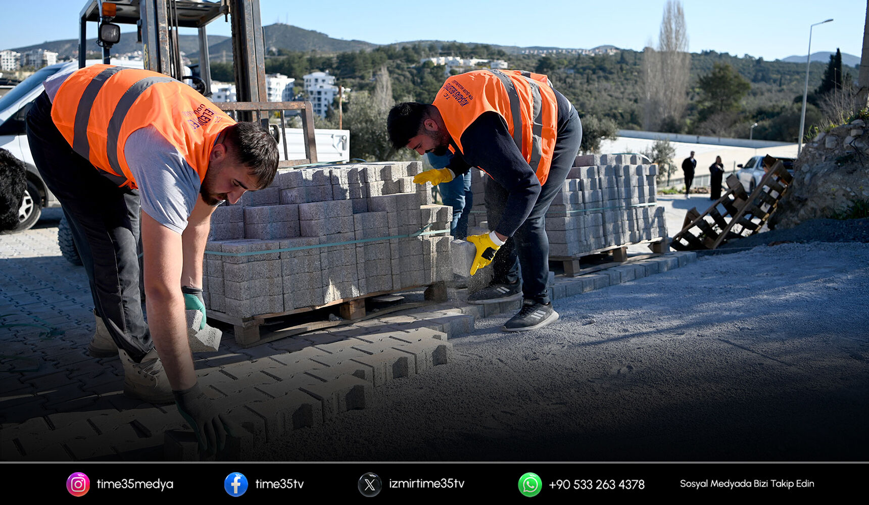 Kuşadası’nda yol yenileme çalışmaları devam ediyor