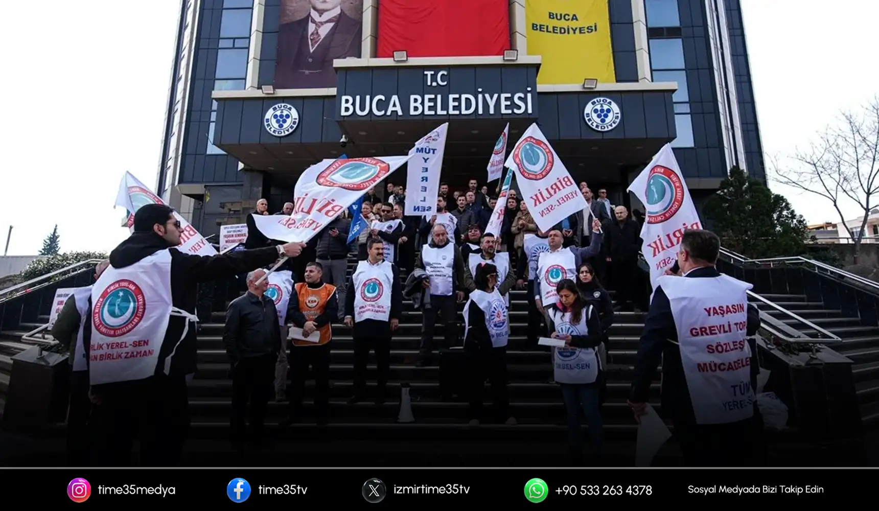 Buca’da memurların eylemi sona erdi